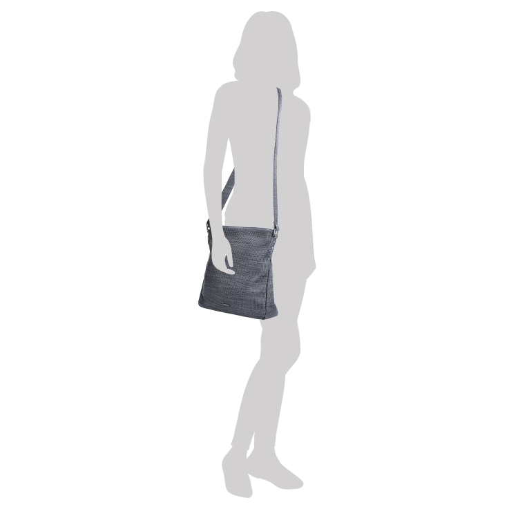 Crossbody kabelka střední velikosti Carmelo materiál syntetická kůže zapínání na zip barva béžová velikost střední 4305 BE Na postavě