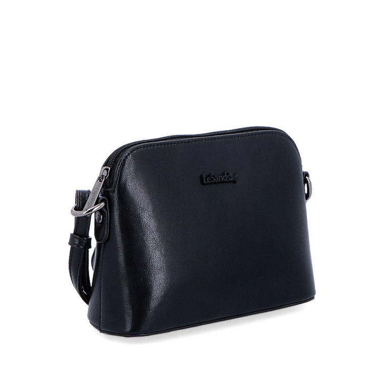Minimalistická crossbody kabelka Le Sands materiál syntetická kůže zapínání na zip barva černá velikost malá 7710 C