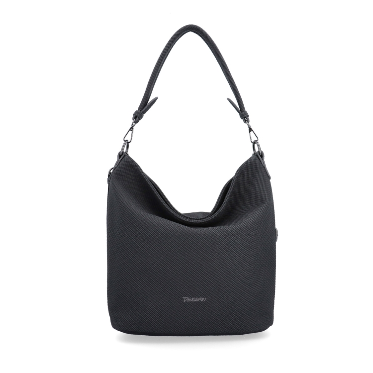 Městská kabelka stylu hobobag s odnímatelným popruhem Tangerin materiál syntetická kůže zapínání na zip barva šedá velikost střední 4367 ANT Zepředu