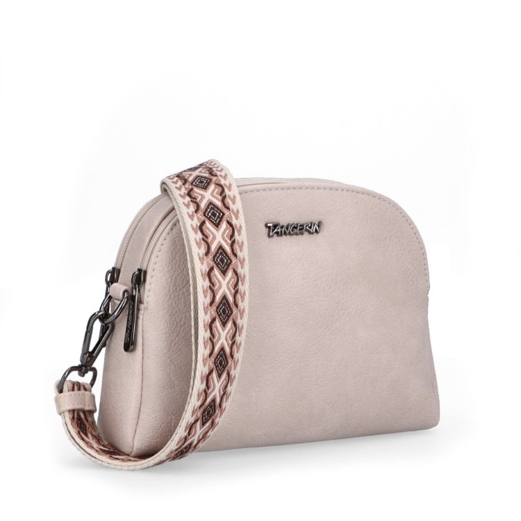 Malá crossbody kabelka svýrazným popruhem Tangerin materiál syntetická kůže zapínání na zip barva růžová velikost malá 8044 LI