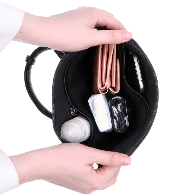 Minimalistická crossbody syntetická kabelka Carmelo materiál syntetická kůže zapínání na zip barva modrá velikost malá 4333 SM Vnitřek