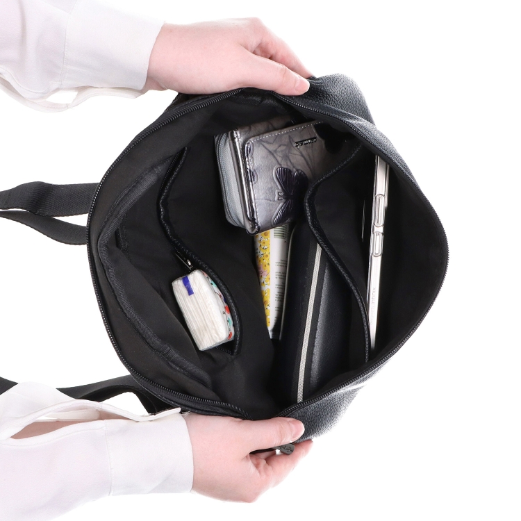 Ledvinka ze syntetické kůže Carmelo materiál syntetická kůže zapínání na zip barva vínová velikost střední 4320 BO Vnitřek