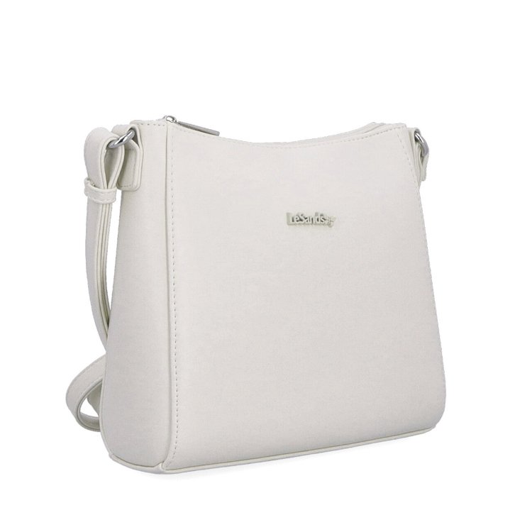 Minimalistická crossbody kabelka do města Le Sands materiál syntetická kůže zapínání na zip barva béžová velikost malá 7706 BE