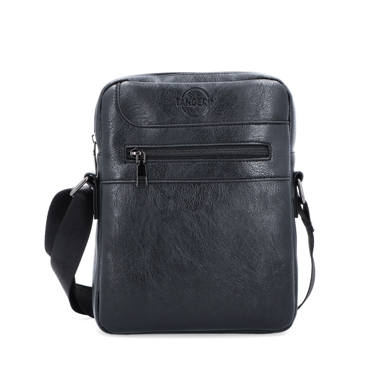 Crossbody taška přes rameno Tangerin materiál syntetická kůže zapínání na zip barva černá velikost střední 2324 C Zepředu