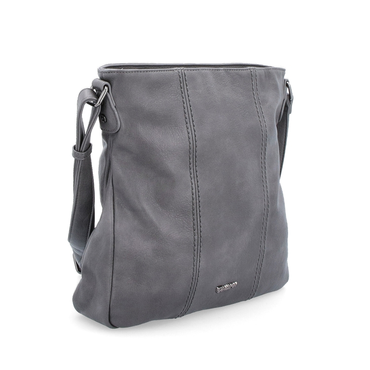 Crossbody kabelka Tangerin materiál syntetická kůže zapínání na zip barva šedá velikost střední 8004 TS