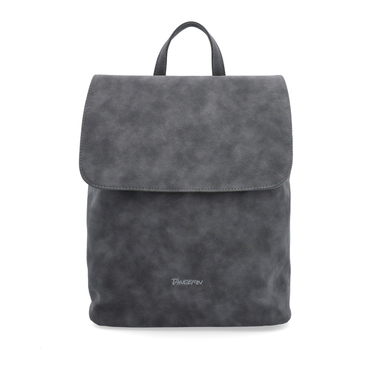 Elegantní městský batoh ze syntetiky Tangerin materiál syntetická kůže zapínání na zip barva šedá velikost střední 1100 ANT Zepředu