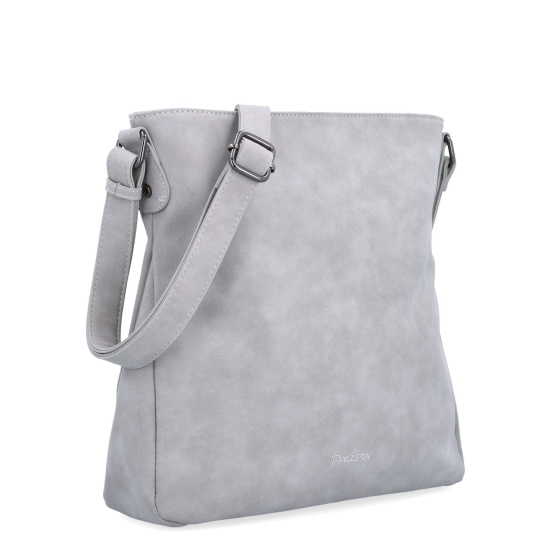 Stylová crossbody kabelka s čistým designem Tangerin materiál syntetická kůže zapínání na zip barva šedá velikost střední 1101 SS