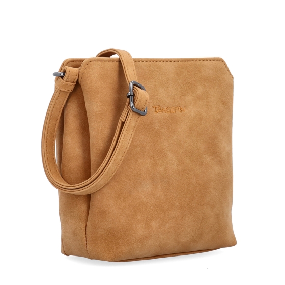 Praktická crossbody kabelka s členěným vnitřkem Tangerin materiál syntetická kůže zapínání na zip barva koňaková velikost malá 1117 CAM