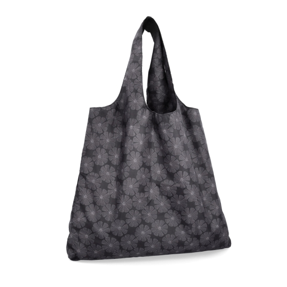 Kvalitní prostorná taška na nákup Shop and Go materiál nylon barva černá velikost velká 0023 D
