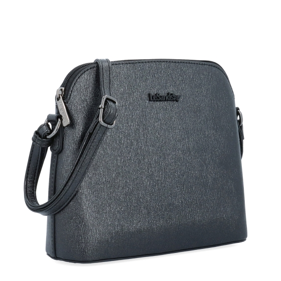 Elegantní crossbody kabelka s čistým designem Le Sands materiál syntetická kůže zapínání na zip barva černá velikost malá 4607 C