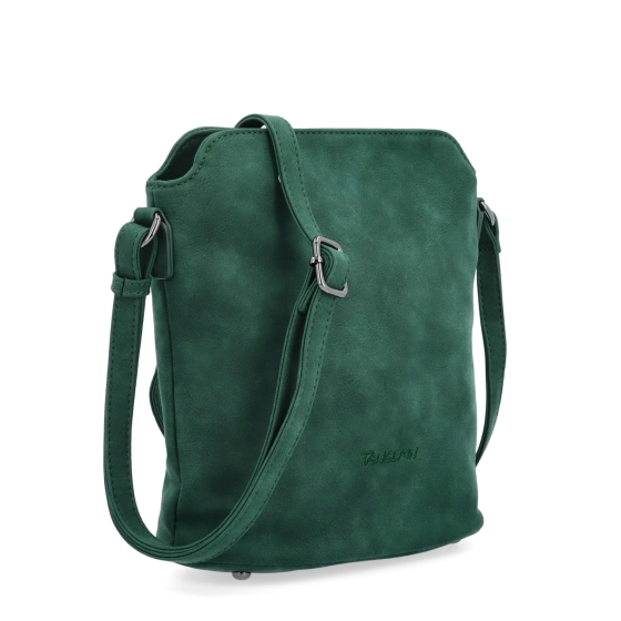 Malá elegantní kabelka s minimalistickým designem Tangerin materiál syntetická kůže zapínání na zip barva zelená velikost malá 1107 TZE