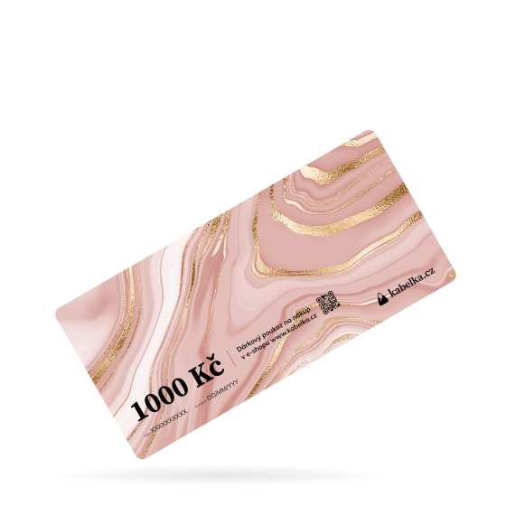 Dárkový poukaz na kabelka.cz materiál není VDAR1000 Gold