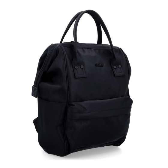 Velký praktický batoh značky Carmelo Carmelo materiál nylon zapínání na zip barva černá velikost velká 4319 C