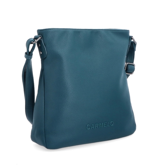 Designová crossbody kabelka Carmelo materiál syntetická kůže zapínání na zip barva zelená velikost střední 4271 PE