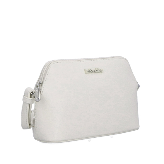 Jemná, minimalistická crossbody kabelka Le Sands materiál syntetická kůže zapínání na zip barva béžová velikost malá 7718 BE