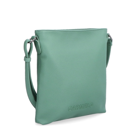 Crossbody kabelka na zip Carmelo materiál syntetická kůže zapínání na zip barva zelená velikost malá 4324 ZE