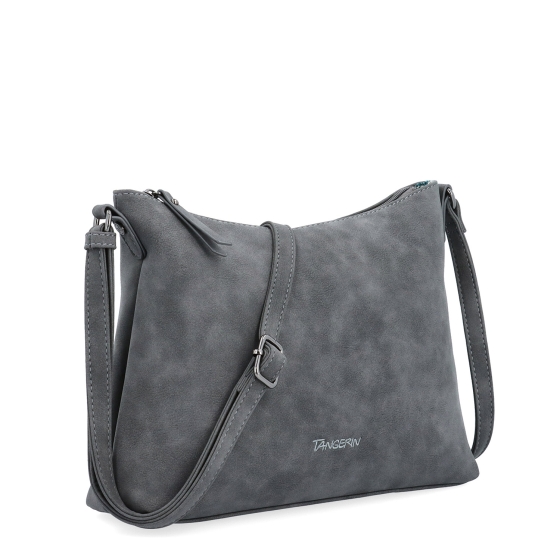 Dámská elegantní crossbody kabelka Tangerin materiál syntetická kůže zapínání na zip barva šedá velikost malá 1110 ANT