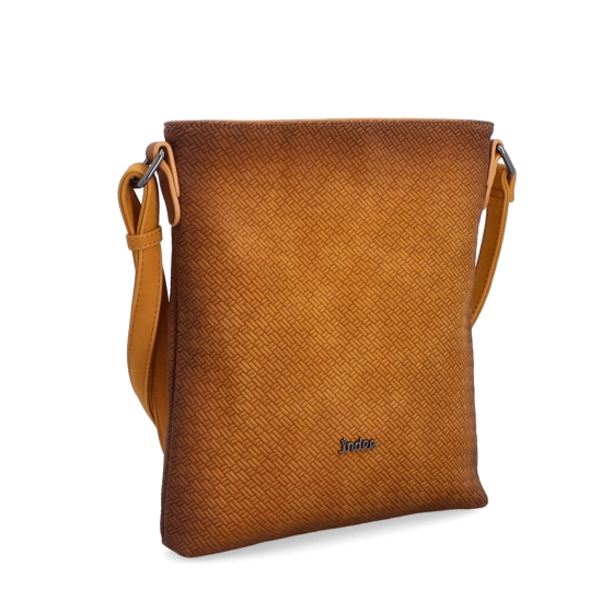 Crossbody s čistým designem Indee materiál syntetická kůže zapínání na zip barva žlutá velikost malá 6316 ZLU