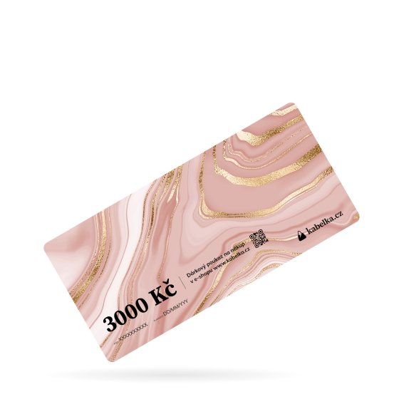 Dárkový poukaz na kabelka.cz materiál není VDAR3000 Gold