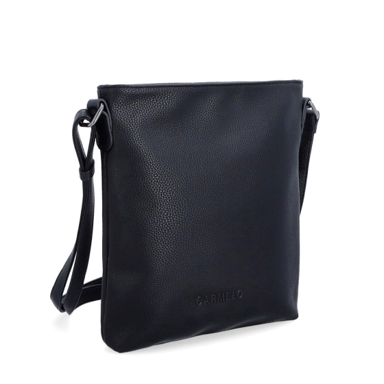 Crossbody kabelka na zip Carmelo materiál syntetická kůže zapínání na zip barva černá velikost malá 4324 C