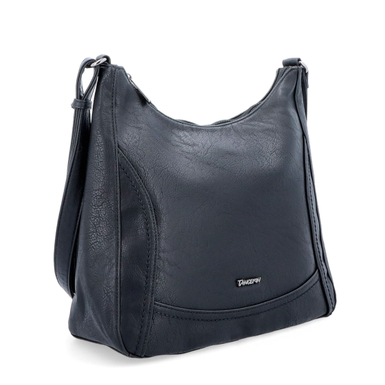 Městská crossbody kabelka ze syntetické kůže Tangerin materiál syntetická kůže zapínání na zip barva černá velikost střední 8046 C