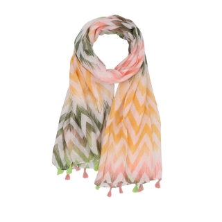 Lehký šátek s originálním vzorem Noelia Bolger materiál Viskóza a bavlna barva multicolor KL506 - 07