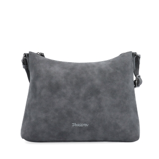 Dámská elegantní crossbody kabelka Tangerin materiál syntetická kůže zapínání na zip barva šedá velikost malá 1110 ANT Zepředu