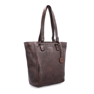 Prémiová kožená shopper kabelka přes rameno Noelia Bolger materiál kůže zapínání na zip barva hnědá velikost velká NB 2021 H