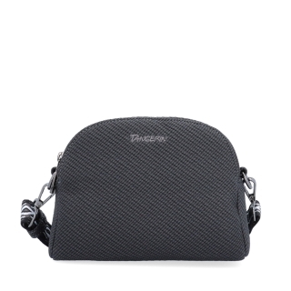 Stylová crossbody kabelka s texturovaným povrchem Tangerin materiál syntetická kůže zapínání na zip barva šedá velikost malá 4365 ANT Zepředu