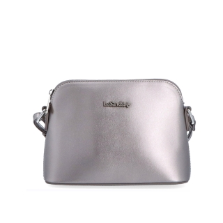 Minimalistická crossbody kabelka Le Sands materiál syntetická kůže zapínání na zip barva metalická velikost malá 7710 STR Zepředu