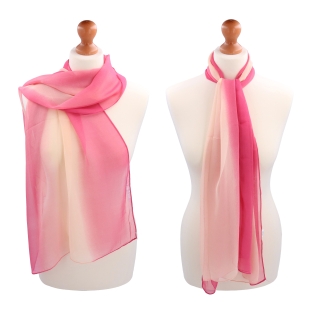 Lehký barevný šátek Noelia Bolger materiál polyester barva růžová KL503 - 06