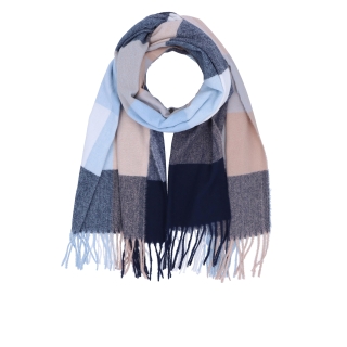 Příjemná šála s kostkovaným vzorem Noelia Bolger materiál Polyester s příměsí vlny barva multicolor KZ002 - 03
