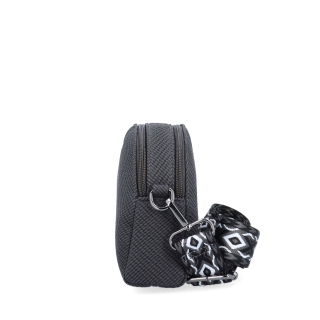 Stylová crossbody kabelka s texturovaným povrchem Tangerin materiál syntetická kůže zapínání na zip barva šedá velikost malá 4365 ANT Z boku