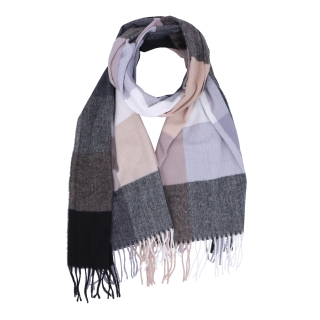 Příjemná šála s kostkovaným vzorem Noelia Bolger materiál Polyester s příměsí vlny barva multicolor KZ002 - 01