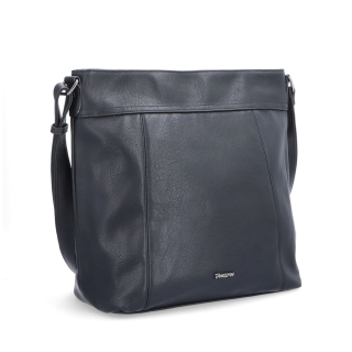 Velká crossbody kabelka na formát A4 Tangerin materiál syntetická kůže zapínání na zip barva černá velikost velká 8037 C
