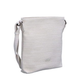 Malá slaměná crossbody kabelka Carmelo materiál syntetická kůže zapínání na zip barva béžová velikost malá 4308 K