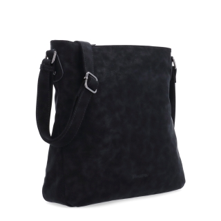 Stylová crossbody kabelka s čistým designem Tangerin materiál syntetická kůže zapínání na zip barva černá velikost střední 1101 C