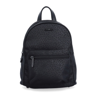 Malý nylonový batůžek pro ženy Carmelo materiál nylon zapínání na zip barva černá velikost malá 6604 C LE Zepředu