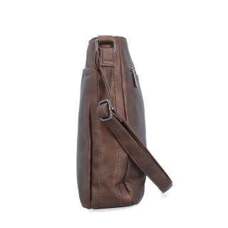 Crossbody kabelka s nastavitelným popruhem Tangerin materiál syntetická kůže zapínání na zip barva metalická velikost střední 8049 BR Z boku