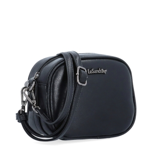 Malá crossbody kabelka s odnímatelným popruhem LeSands materiál syntetická kůže zapínání na zip barva černá velikost malá 4370 C