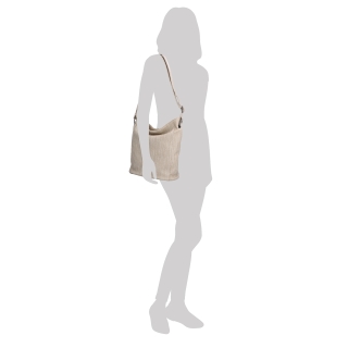 Crossbody kabelka v elegantním designu Carmelo materiál syntetická kůže zapínání na zip barva béžová velikost střední 4339 BE Na postavě