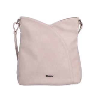 Asymetrická crossbody kabelka s prošíváním Tangerin materiál syntetická kůže zapínání na zip barva růžová velikost střední 8023 LI Zepředu