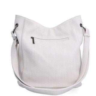 Crossbody kabelka v elegantním designu Carmelo materiál syntetická kůže zapínání na zip barva béžová velikost střední 4339 K Zezadu
