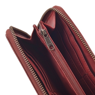 Větší kožená peněženka s motivem mandaly Noelia Bolger materiál kůže zapínání na zip barva červená velikost velká 5123 NB CV Detail