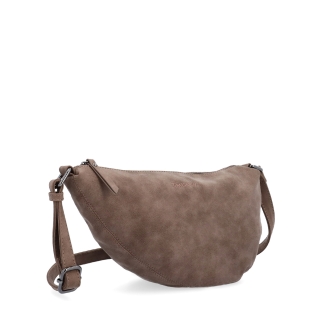 Kabelka typu moonbag ze syntetické kůže Tangerin materiál syntetická kůže zapínání na zip barva hnědá velikost malá 1111 H