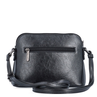 Malá crossbody kabelka s minimalistickým designem Le Sands materiál syntetická kůže zapínání na zip barva šedá velikost malá 4611 ANT Zezadu