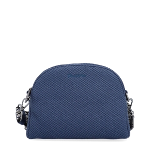 Stylová crossbody kabelka s texturovaným povrchem Tangerin materiál syntetická kůže zapínání na zip barva modrá velikost malá 4365 M Zepředu