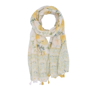 Lehký šátek s originálním vzorem Noelia Bolger materiál Viskóza a bavlna barva multicolor KL506 - 08
