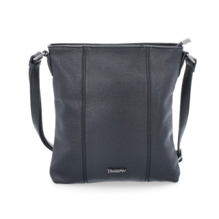 Malá sportovní crossbody kabelka Tangerin materiál syntetická kůže zapínání na zip barva černá velikost malá 8011 C Zepředu
