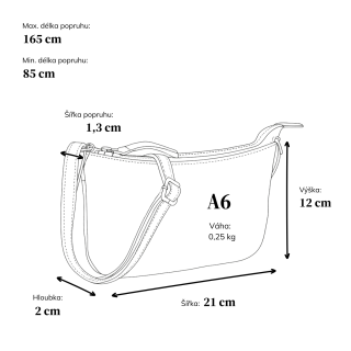 Malá elegantní kožená crossbody kabelka Noelia Bolger materiál kůže zapínání na zip barva červená velikost malá NB 2420 CV Rozměry